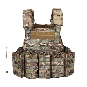 Gilet tactique personnalisé en polyester respirant à séchage rapide, camouflage, pour entraînement extérieur, avec sac de poitrine - Product Image 5