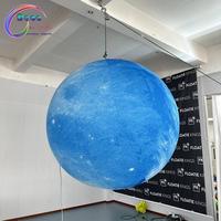 Planètes Gonflables Géantes Suspendues avec Impression Réaliste pour Décoration Commerciale Extérieure et Intérieure
