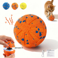 Accessoire de jeu interactif pour chaton avec plume remplaçable, gadget sonore intégré et balle rebondissante