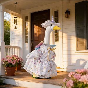 ชุดแฟนซีสำหรับสัตว์เลี้ยงลายการ์ตูนพิมพ์ลายลูกไม้ โพลีเอสเตอร์ สำหรับทุกฤดู ขนาด 23 นิ้ว รุ่นใหม่ล่าสุด ชุดยูนิคอร์นสำหรับสัตว์เลี้ยงในช่วงรับปริญญา - Product Image 4