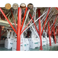 Machines de Meunerie de Farine de Blé de 120 Tonnes avec Prix, Moulin à Aliments Complet, Broyeur Sec et Humide, Ligne de Production de Maïs, de Grains et de Riz