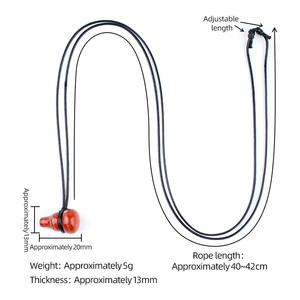Collier en gros en œil <span class=keywords><strong>de</strong></span> <span class=keywords><strong>tigre</strong></span> naturel, pendentif en forme <span class=keywords><strong>de</strong></span> gourde en pierre <span class=keywords><strong>de</strong></span> guérison en cristal d'améthyste, tricoté à la main pour cadeaux DIY - Product Image 3