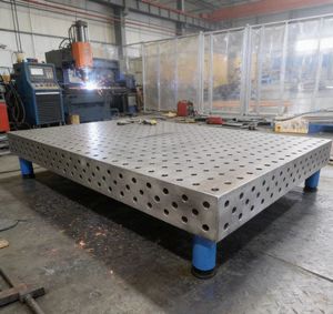 उच्च गुणवत्ता वाले औद्योगिक समायोज्य लेग वेल्डिंग टेबल स्टैंड गेज गेज क्यू235 कार्बन स्टील 0.2 सटीकता 3 साल की वारंटी - Product Image 1