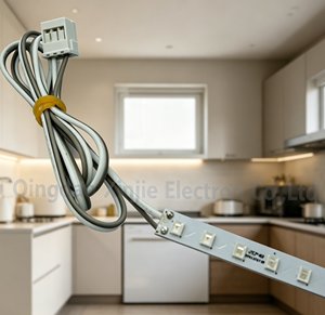 定制冰箱 LED 灯条线束 12V DC 3 针连接器 用于冰箱冰柜照明的定制线束 - Product Image 5