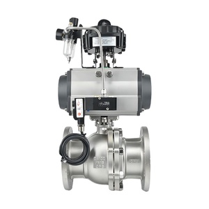 MINASEN Q641F-16P/C วาล์วควบคุมแบบลมชนิด V ขนาด 8 นิ้ว SS316 อุณหภูมิปกติ แรงดันสูง สวิตช์ลมแบบเร็ว Q641F- - Product Image 5