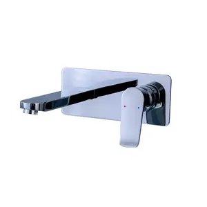 Hot Sale Single handle Built-in Basin faucet Mixer Trim Set Tap concealed basin faucet Brass Spout