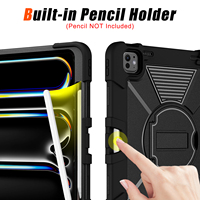 Étui robuste pour tablette iPad Air 13 M4/M5, antichoc, antidérapant, avec béquille stable, pour enfants, école, entreprise