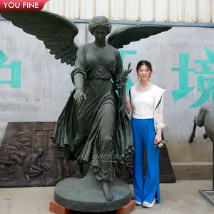 Tượng Thiên Thần Bằng Đồng Đúc Kích Thước Cuộc Sống Trong Vườn Ngoài Trời - Product Image 3