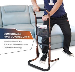 Bastones de Apoyo para Caminar LQX HEPO para Personas Mayores, Ayuda para el Equilibrio y la Movilidad Diaria con 4 Puntas, Barras de Apoyo para Inodoro para Ancianos - Product Image 1