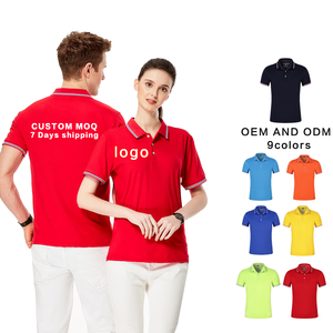 Logo personalizzato all'ingrosso del cotone 100% stampato per le Polo delle donne delle donne di pubblicità solida del risvolto t-shirt Plain <span class=keywords><strong>Sh</strong></span> - Product Image 5
