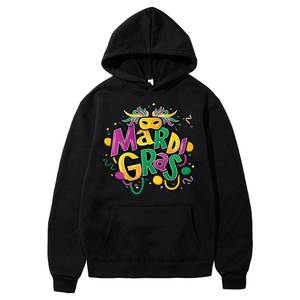 Happy Mardi Gras Fat Tuesday 2026 <strong>Funny</strong> Mardi Gras <strong>Men</strong> Pullover Hoodies - Product Image 1