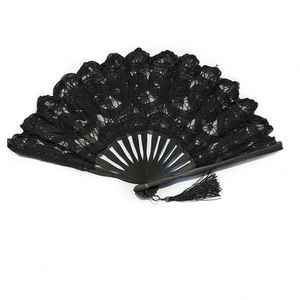 Abanico de Encaje Plegable con Diseño Personalizado, Abanico de Ganchillo Exquisito para Decoración de Fiestas, Eventos, Regalos Empresariales y Recuerdos de Boda - Product Image 2