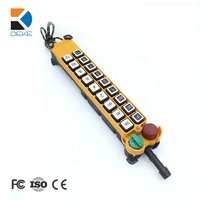 Télécommande sans fil double vitesse 310-331 MHz à 18 boutons, portée 100 m, étanche, en plastique, pour pont roulant