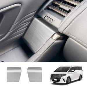 Pour ALPHARD/ VELLFIRE 40 série 2023 couvercle de panneau décoratif en acier inoxydable sur interrupteur en verre Kits d'accessoires intérieurs - Product Image 6