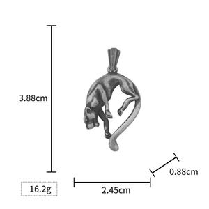 Collar con Colgante de Lobo para Hombre, Collar con Colgante de Jaguar, Joyería Fina con Animales para Mujer, para Boda o Regalo, Hecho a Mano en Turquía - Product Image 6