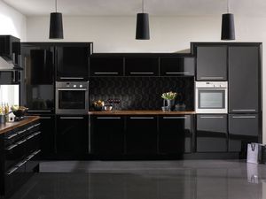 Meubles de <span class=keywords><strong>cuisine</strong></span> modernes <span class=keywords><strong>haut</strong></span> de gamme : armoires murales en bois pour rangement, design de garde-manger autoportant, armoires de <span class=keywords><strong>cuisine</strong></span> bleues - Product Image 5