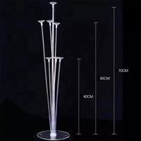 Support de table en plastique transparent pour ballons, base de support pour ballons flottants, réutilisable, pour mariage, de qualité supérieure, très vendu, durable