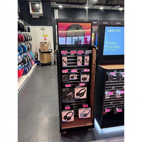 Support d'affichage pour casques audio sur pied en métal sur mesure, présentoir commercial pour l'électronique avec écran LCD