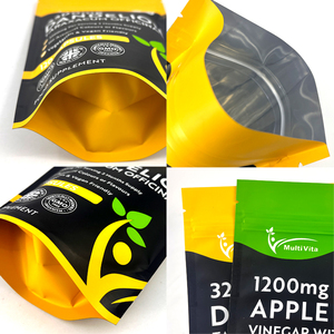 Sacs zip-lock réutilisables à impression personnalisée de haute qualité pochette à fermeture éclair en aluminium pour sac d'emballage de capsules - Product Image 2