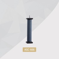 Diffuseur d'air cylindrique fritté avec connecteur en acier inoxydable Dia40/50mm pour aquarium, bassin, pisciculture, aération hydroponique