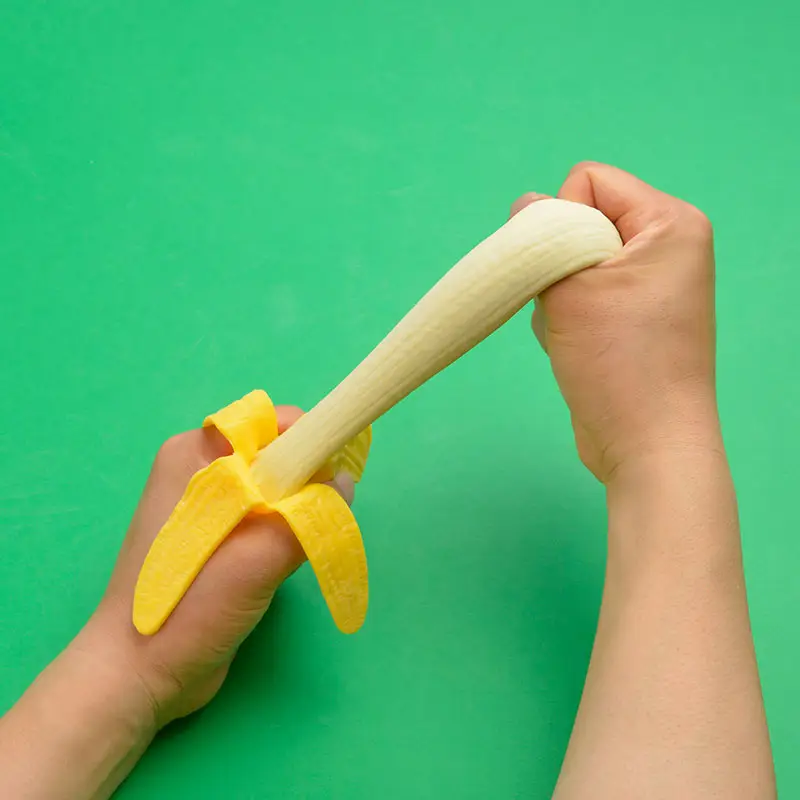 Креативная имитация TPR банан смешная сжимаемая антистрессовая сжимаемая стрейчевая игрушка