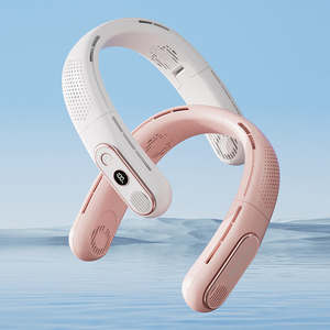 Ventilador de Cuello Portátil USB, Manos Libres, Deportivo, Mini, Personal, de Verano, con Luz de Colores, <span class=keywords><strong>Motor</strong></span> sin Aspas, para Colgar en el Cuello - Product Image 1