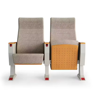 Silla Plegable Moderna para Teatro, Auditorio o Iglesia, con Tablero de Escritura Plegable, en Oferta - Product Image 4