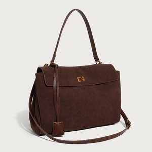 Fornitore di <span class=keywords><strong>Borse</strong></span> OEM di Alta Qualità, <span class=keywords><strong>Borse</strong></span> <span class=keywords><strong>Vintage</strong></span> di Lusso per Donne, Design in Finta Pelle Scamosciata Opaca, Borsa a Tracolla per Donne - Product Image 1