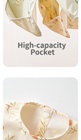Bavoir d'alimentation Happyflute lavable et écologique en polyester imprimé à manches longues pour bébés et tout-petits avec une poche