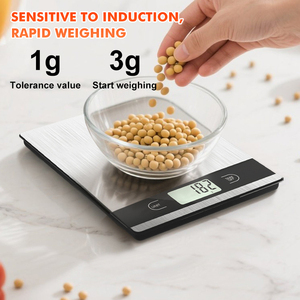New thông minh không thấm nước thiết kế nhà bếp thực phẩm Quy mô độ chính xác cao đa chức năng LCD hiển thị kỹ thuật số Cân điện tử trọng lượng - Product Image 3