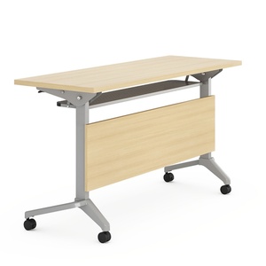 MOQ 50 Modern Portable Office <b>Table</b> Wooden Foldable Training & Meeting <b>Desk</b> for Schools & Hospitals Factory Direct - Product Image 3