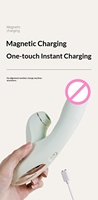 Svakom Saugender Teleskopischer Dual-Heating Vibrator für Frauen, Masturbationsgerät, Erwachsenenspielzeug, USB-Aufladbar, Wasserdicht IPX7 9
