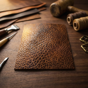 Cuir de vachette gaufré écologique pour la tapisserie et l'artisanat - Product Image 2
