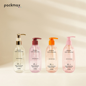 250ml Round High Beauty Body Lotion Bottle with Pump - Cross Border Hot Sale <b>Hand</b> Soap <b>Shower</b> Gel Container Custom - Product Image 6