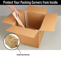 Protections d'angle en profil V de couleur blanche, panneaux d'angle, protection d'angle, panneaux d'angle en carton découpés en V pour la logistique