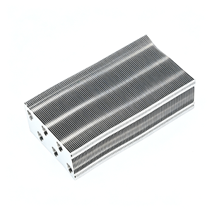 Dissipateur thermique en aluminium extrudé avec caloduc en cuivre sur mesure et ailettes à fermeture éclair pour le refroidissement industriel des <span class=keywords><strong>puces</strong></span> CPU - Product Image 3