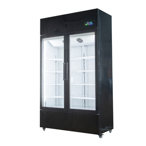 Réfrigérateur vertical commercial à double porte de 600 l, vitrine réfrigérée à basse température pour les magasins de proximité - Product Image 3