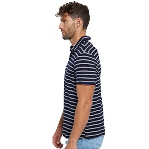 Camisa a rayas de manga corta para hombre, ligera, transpirable, respetuosa con el medio ambiente, personalizable, estampado de moda de Bangladesh - Product Image 3