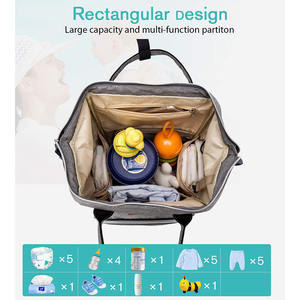 Mochila Multifuncional Personalizada para Pañales de Bebé, Bolsa de Viaje para Cambio de Pañales, Mochila para Mamá - Product Image 5
