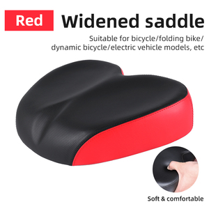 Sillín ancho grande para bicicleta, cojín para ciclismo, transpirable, suave, para bicicleta de carretera MTB - Product Image 6