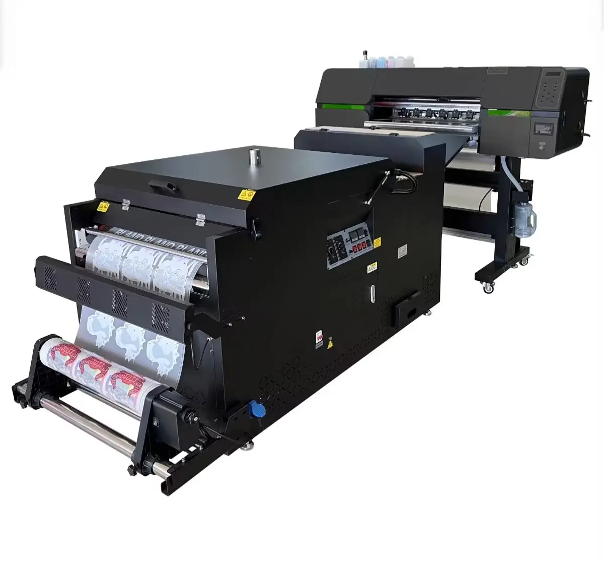 2 cabeça i3200-A1 60cm digital dtf impressora pet filme t shirt dtf impressão máquina agitar pó
