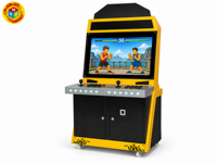 Bornes d'arcade de combat multi-jeux 2 joueurs avec écran LCD 100x90x160 cm pour salle de jeux FEC