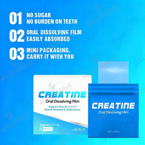 Strisce Orali Energizzanti GMP all'Ingrosso, Creatina Pre-Dissolta in Strisce Orali Vegane, Integratore Organico OEM ODM - Product Image 2