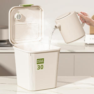 Contenedor de Arroz de 30L, Hermético, a Prueba de Humedad, de Grado Alimenticio, Rectangular, con Tapa de Clip - Product Image 4