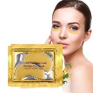 Masque pour les yeux de glace en cristal de collagène en or 24 carats de marque privée sous les yeux patchs hydrogel pour hydrater et lisser - Product Image 1