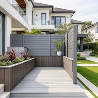 Panneau de clôture de jardin vertical en WPC avec logo personnalisé VILLI, résistant au feu, en ASA, écologique, durable, pour maison moderne