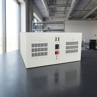 Ordinateur industriel avec 4 emplacements d'extension PCI, châssis mural, processeur I3 / I5 / I7 en option, pour l'automatisation industrielle