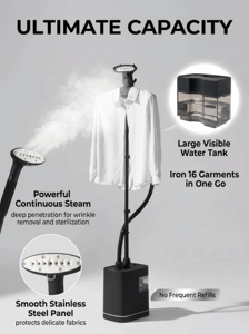 Défroisseur Vapeur Commercial Haute Puissance Professionnel pour Vêtements – Éliminateur Rapide de Plis - Product Image 3