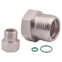 Conector Macho NPT de 1/2'' Duradero de Acero Inoxidable, Ligero, de Forma Igualada, Forjado para Uso Sanitario, OEM Personalizable, Técnicas de Fundición
