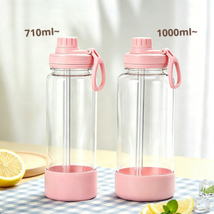 ขวดน้ำ Tritan 1000 มล. แบบหลอดดูด ปราศจากสาร BPA ดีไซน์มินิมอล เหมาะสำหรับเล่นกีฬา เดินทาง ท่องเที่ยว และเดินป่า ใช้ได้ทั้งผู้ชายและผู้หญิง - Product Image 3
